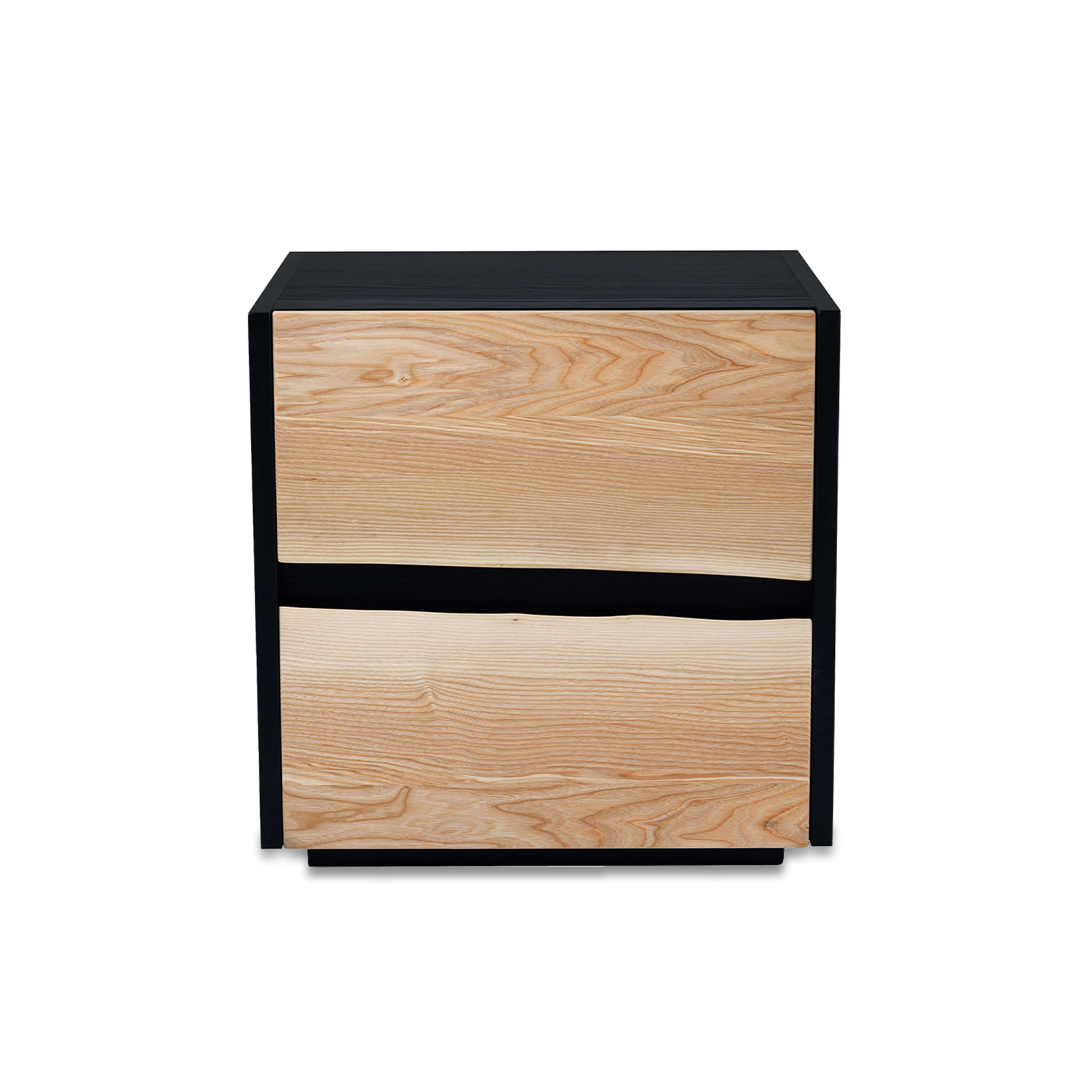 Live Edge 2 Drawer Closed Nightstand (20")
