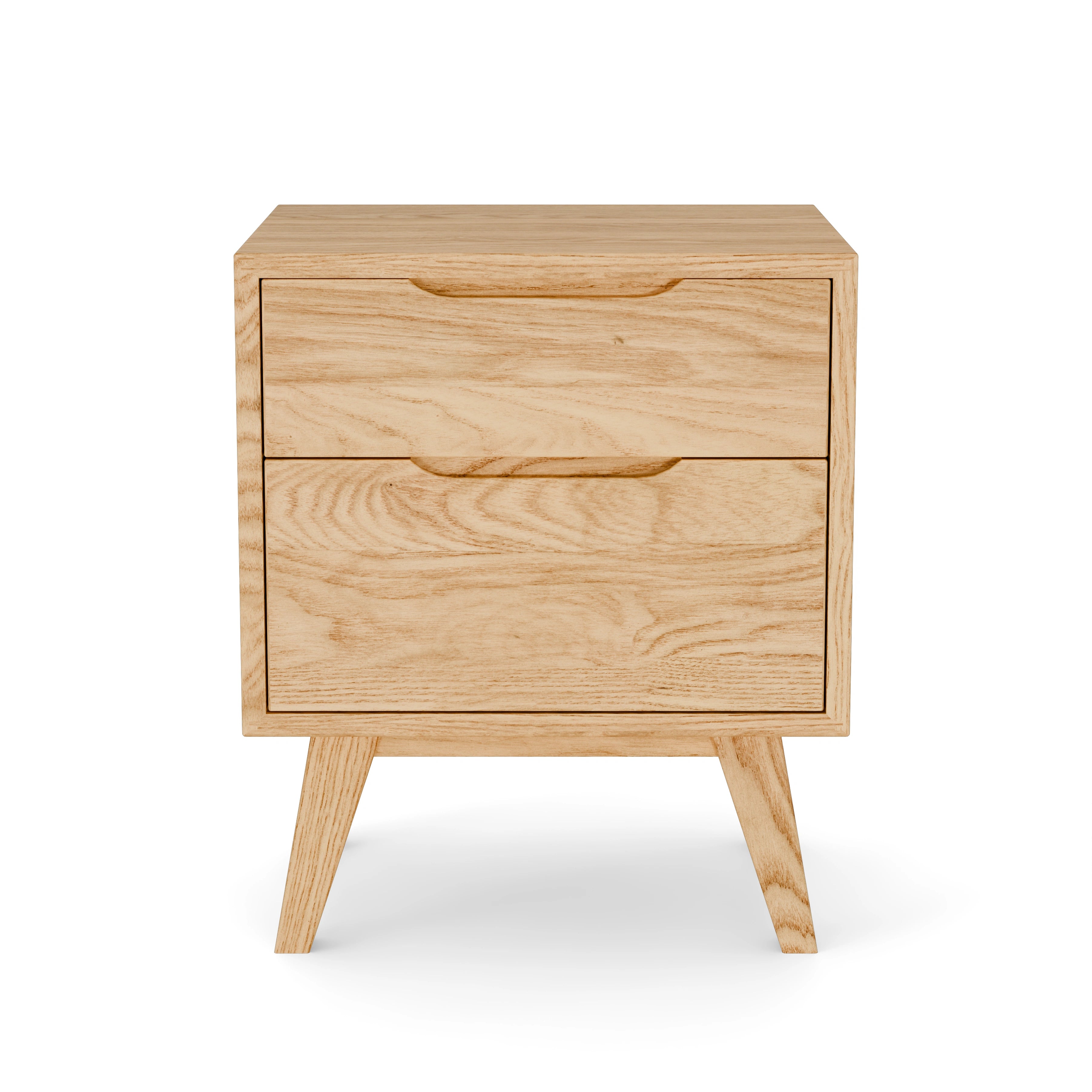 Cambridge 2 Drawer Closed Nightstand (20") in Olive Ash - Verdant Furniture