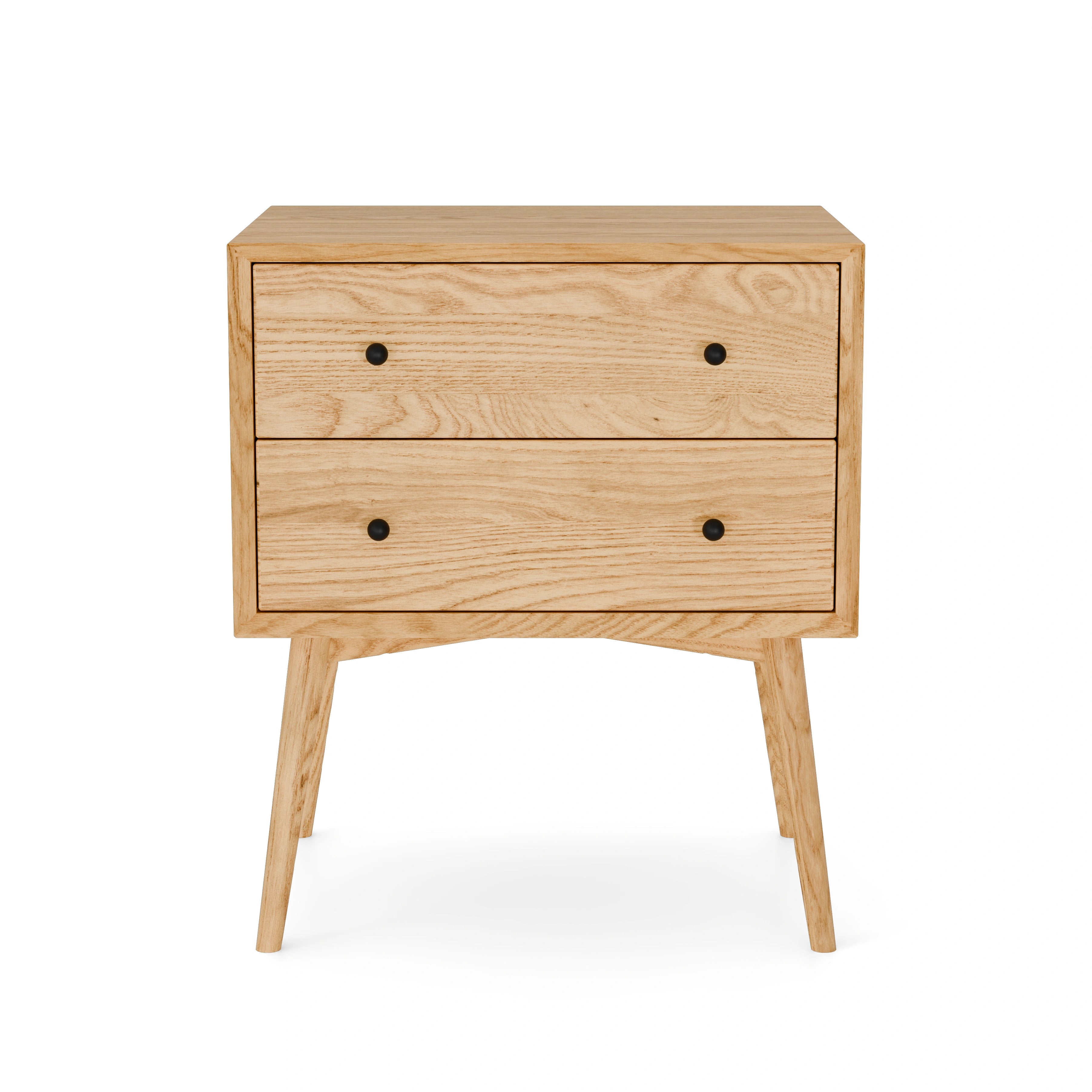 Freedom 2 drawer closed nightstand in Olive Ash 24'' - Verdant Furniture