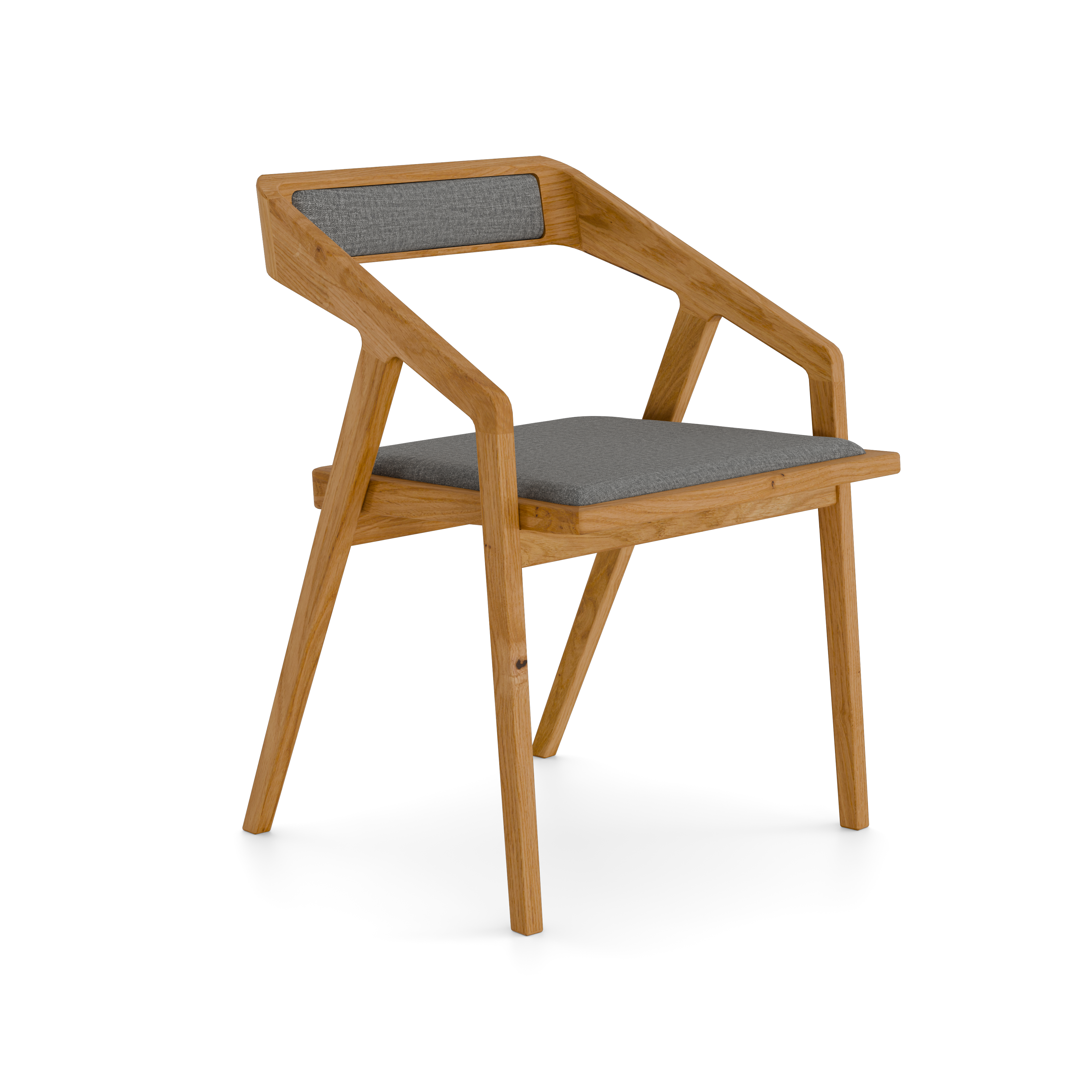 Greenwich Dining Chair (Natural Oak / Dark Grey)