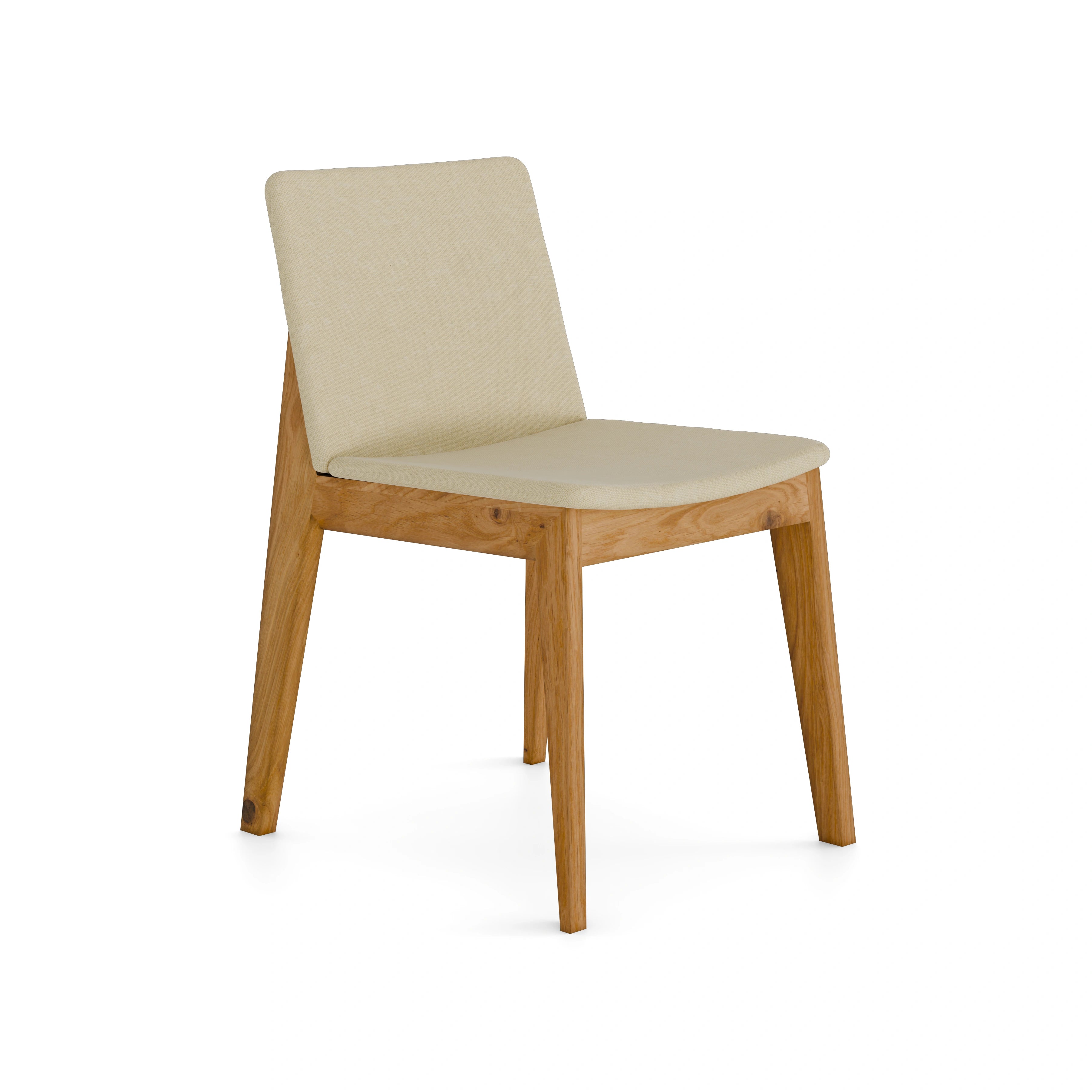 Harlton Dining Chair (Natural Oak / Beige)