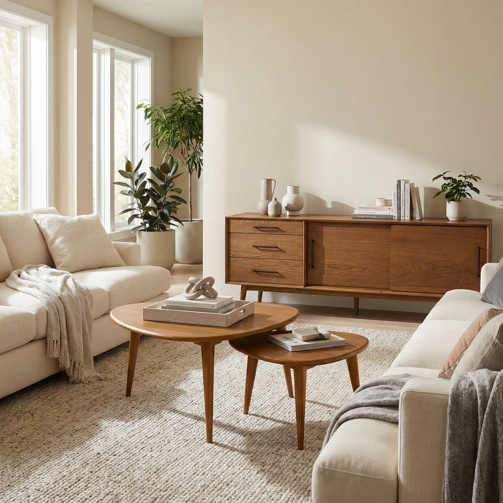 Fender & Gibson Coffee Table | Modern Solid Wood Design| Verdant Furniture