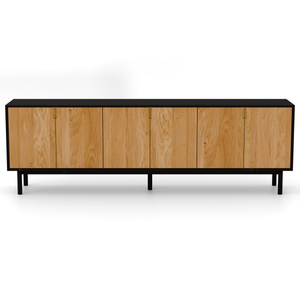 Natural Oak / Black Matte / 6 Door: 100