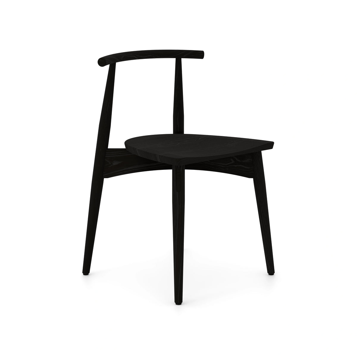 Norridge Dining Chair in Black Matte, sleek modern design